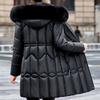Fashion Women's Coats Winter Long Parkas Hooded Faux Fur Collar Loose Thick Warm Women Jackets