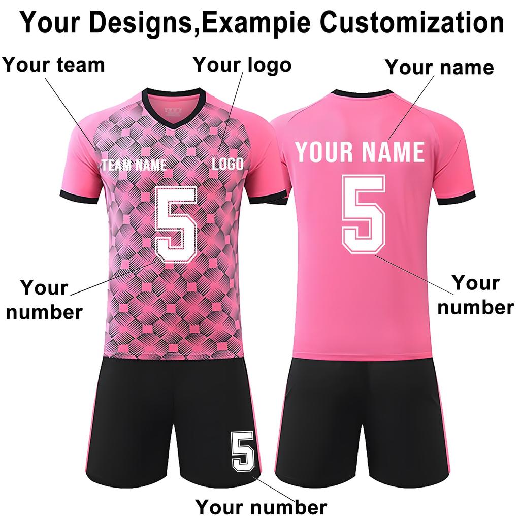 DIY Custom Adult And Children Three-piece Football Uniforms
