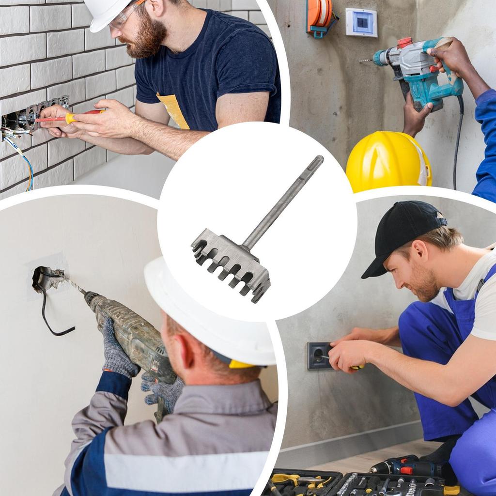 Creative Square Hole Cutter for Electrical Box Precise Slot Cutter Socket Puncher for Water Electricity Installation Hand Tools