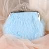 Plush Faux Fur Coin Purse for Youngsters Soft, Lightweight Snap Closure - Ideal Birthday Gift Small Purse