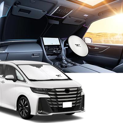 Toyota Vellfire 40 Series Compatible Car Windshield Sunshade - Innovative 4-Layer Structure, Heat Shielding, Vehicle-Specific Fit, 40 Series Compatibl