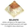 Reiki Kristal Producten Seleniet Orgone Piramide Orgoniet Piramide Kristallen Piramide Steen Piramide voor Reiki Genezing en Kristal Genezende Stenen 45-50 mm