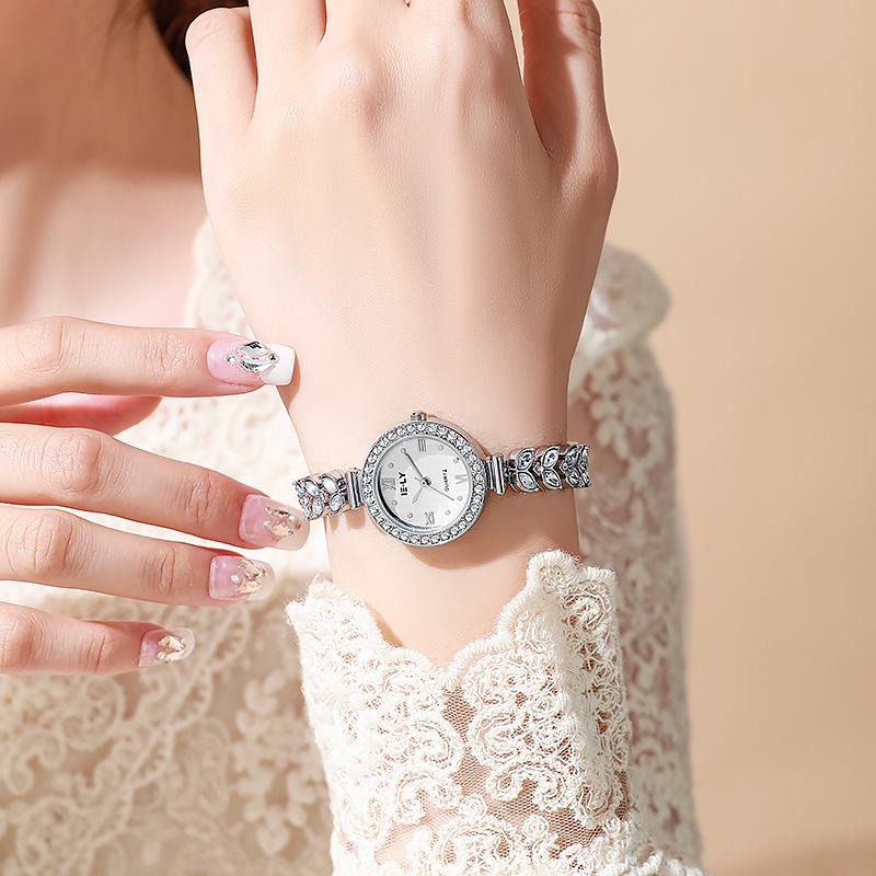 Nieuw Zeemeermin Mode Dames Horloge met Diamanten: Exclusieve Niche Stijl voor Studenten en Feesten