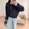 Doll Collar Imitation Mink Fleece Sweater Pullover Autumn and Winter New Loose Soft Waxy High-end Knitted Sweater Top Women