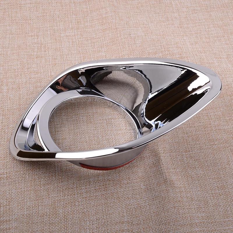 2Pcs ABS Chrome Front Fog Lamp Light Cover Trim Fit for Jeep Patriot 2011-2016