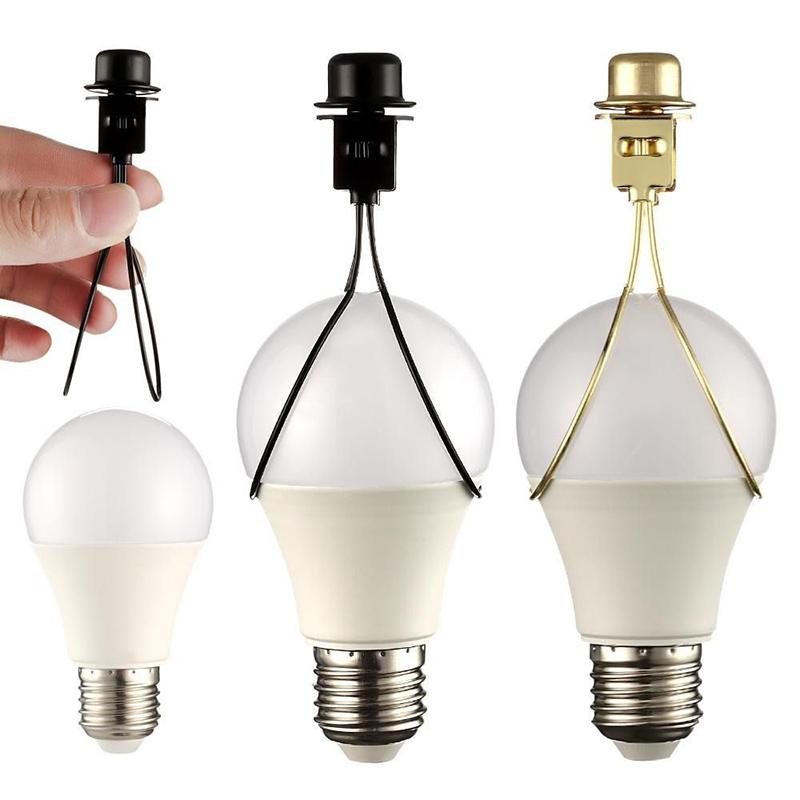 2Pcs Lamp Shade Harp Holder Bulb Spring Clip Keep Lamp Shade Horizontal Hardware Durable Fixed Lamp Decoration