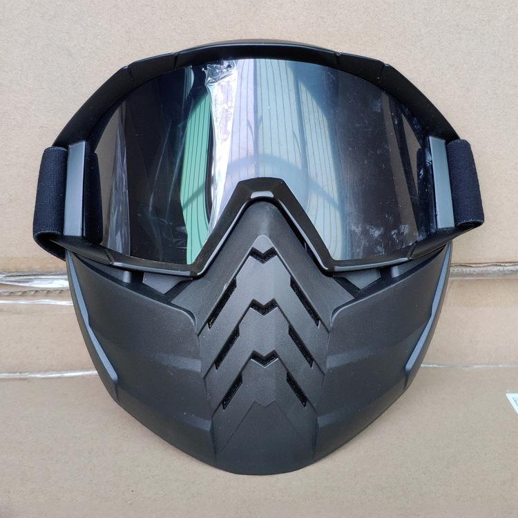 Face Mask, Goggles, Wind and Sand Protection Eyewear, Motorcycle Off-road Helmet, Glasses for Outdoor Sports