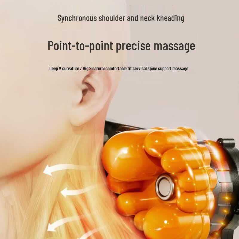 AUX Neck and Shoulder Kneading Massager Pillow CN plug (adapter included)