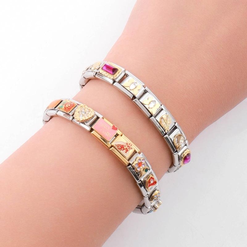10 Stück Modulare Schmuckteile Quadratische Perlen Armband Schmuck DIY Herstellungsteile Vintage Charms Verbindungsstücke Einzigartige Accessoires