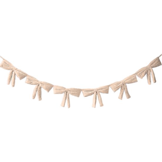 Yousheng 6Pcs Red Velvet Bow Tie Wreath Bowknot Garland Christmas Decor Home Entryway Indoor Holiday Decoration with Ropes