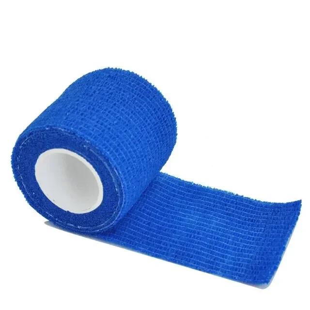 1roll 2.5/5/7.5/10cm*4.5m Non Woven Elastic Self Adhesive Bandage Cohesive Bandage for Sports Fixing Finger Wrist Leg  camping