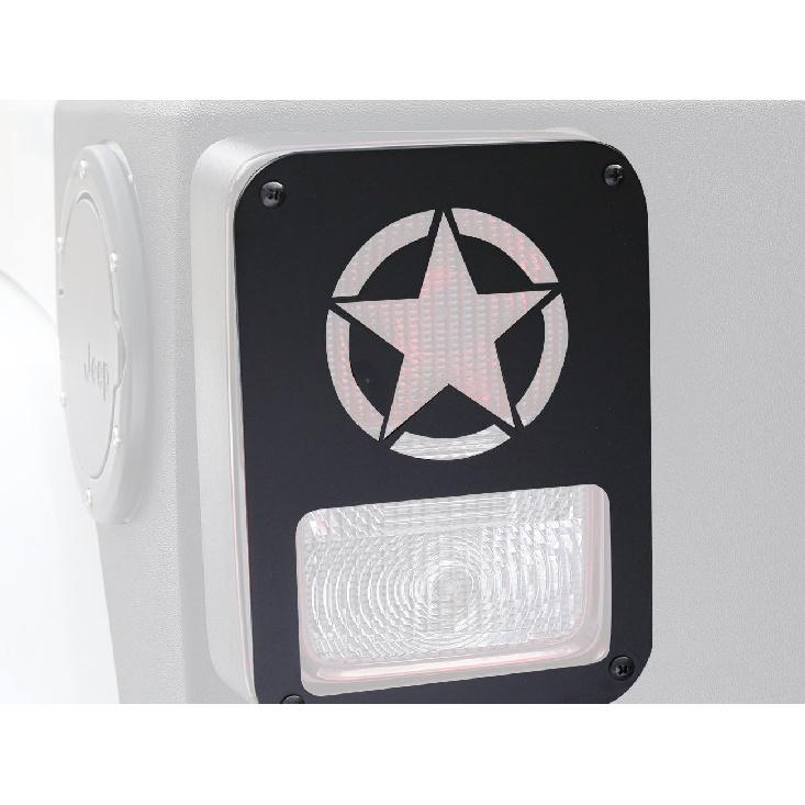 JK Star Tail Light Cover Tail Lamp Guard Cage Protector for Jeep JK Wrangler & Unlimited 2007-2018 - Pair
