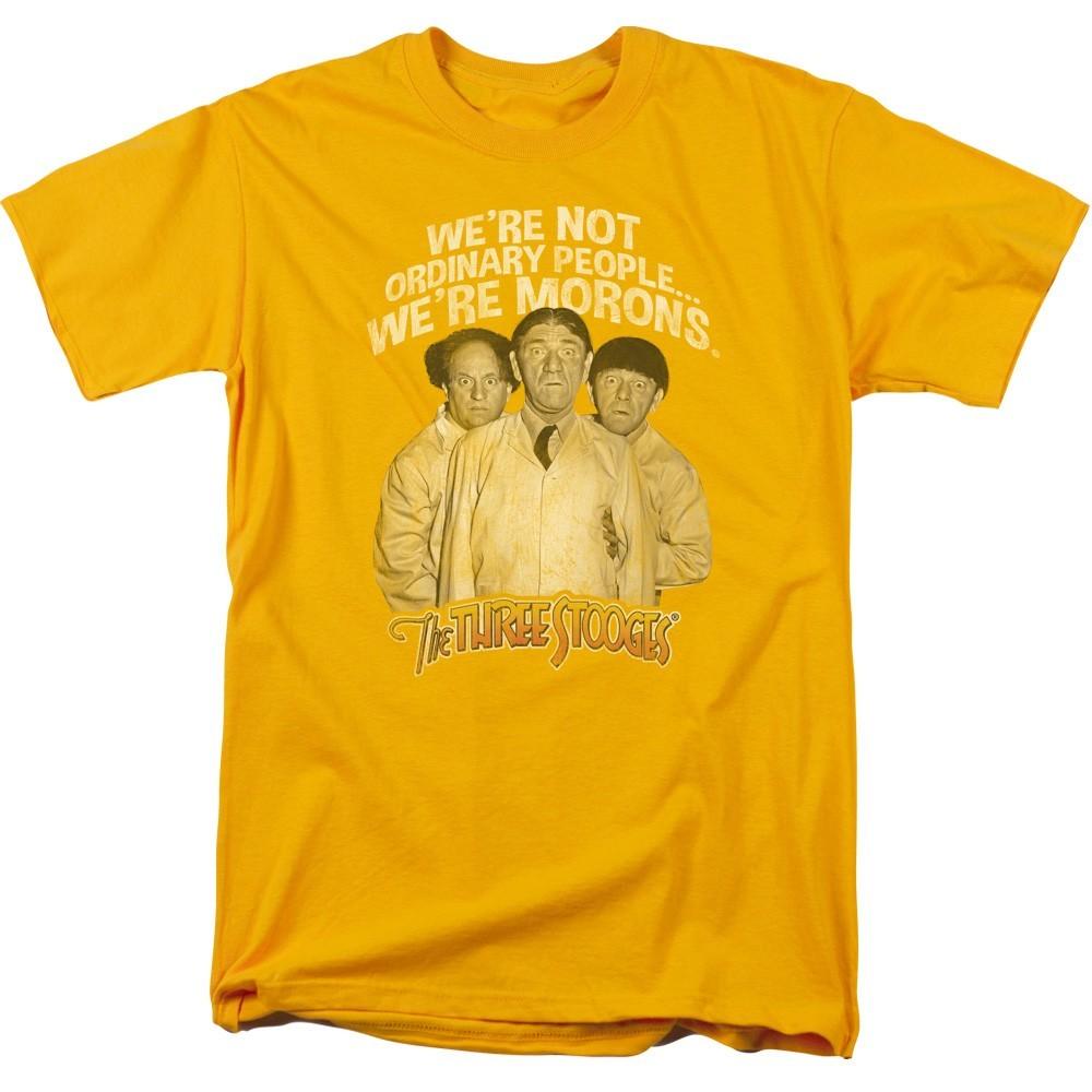 The Three Stooges Morons Men’s T-Shirt S-3XL Licensed Comedy Graphic Tee L