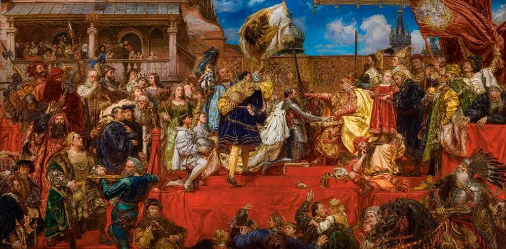4000 Piece Puzzle: Prussian Homage by Jan Matejko