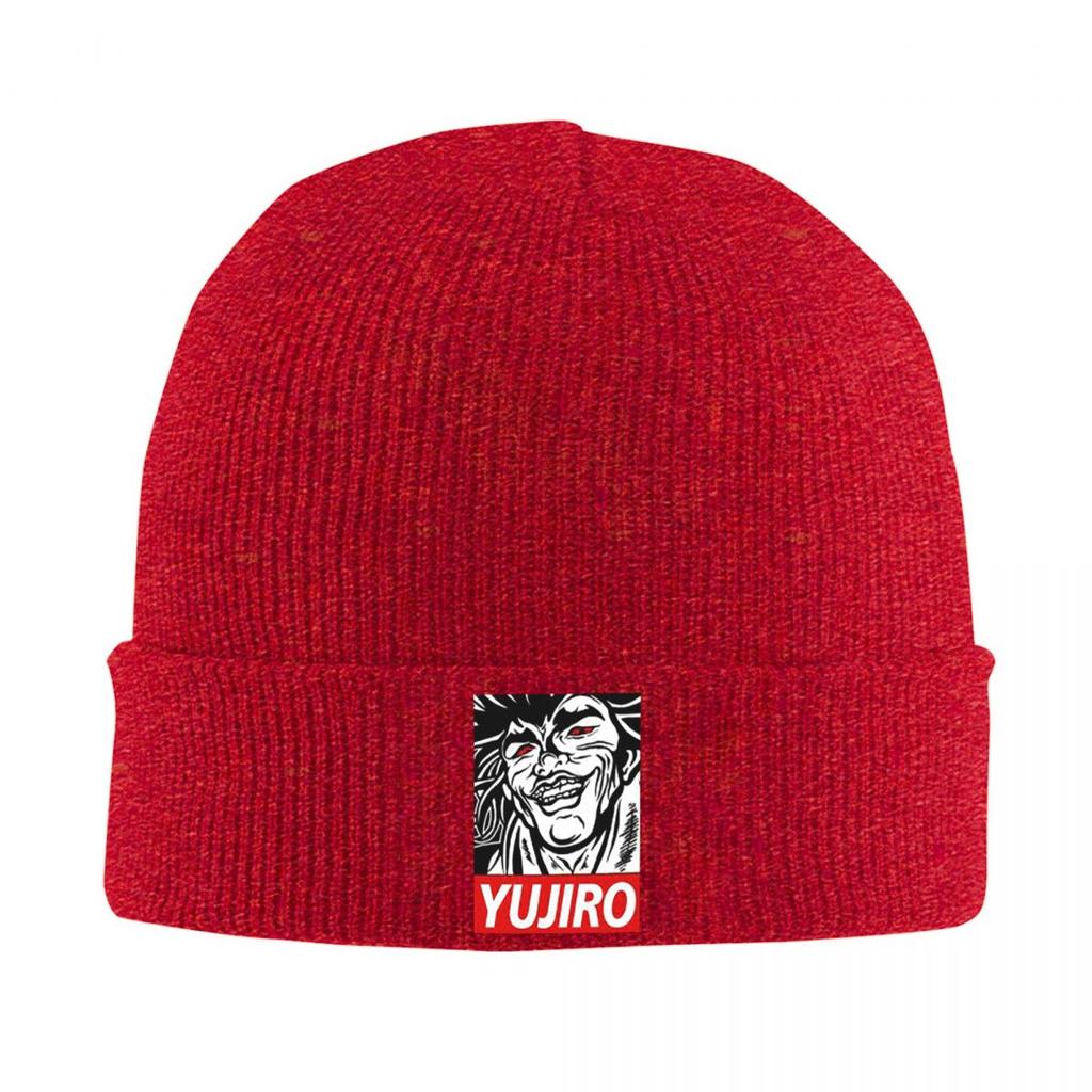 Yujiro Baki Hanma Grappler Fight Warm Knitted Cap Winter Knit Bonnet Hat Skullies Beanies Hip Hop Caps for Unisex