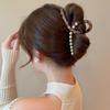 2024 Korean Pearl & Rhinestone Luxury Shark Clip for Updo