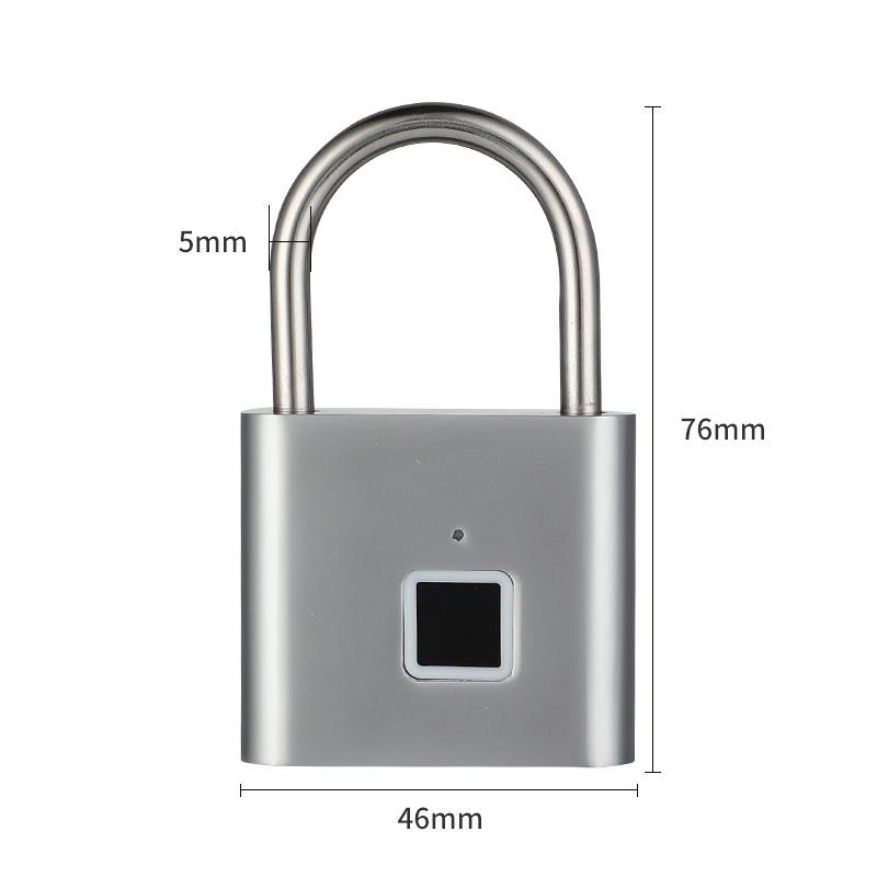 Smart Fingerprint Padlock: Anti-Theft Stainless Steel for Home, Warehouse, Courtyard, Dormitory, Cabinet Doors