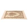 Prayer Rug Multipurpose Elegant Embroidery Decorative Tassel Double Layer Muslim Prayer Mat for Hall Home Camping Beige