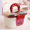 Aufbewahrungsbox für Haaraccessoires Staubdichter Deckel mit Schleifen-Dekor Schichtbehälter für Kinderclips Krawatten