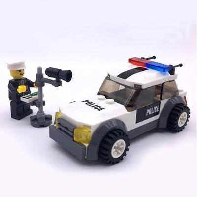 69 stücke City Polizei SWAT Auto Fahrzeug DIY Montieren Modell Bausteine Ziegel Kinder Spielzeug Geschenke