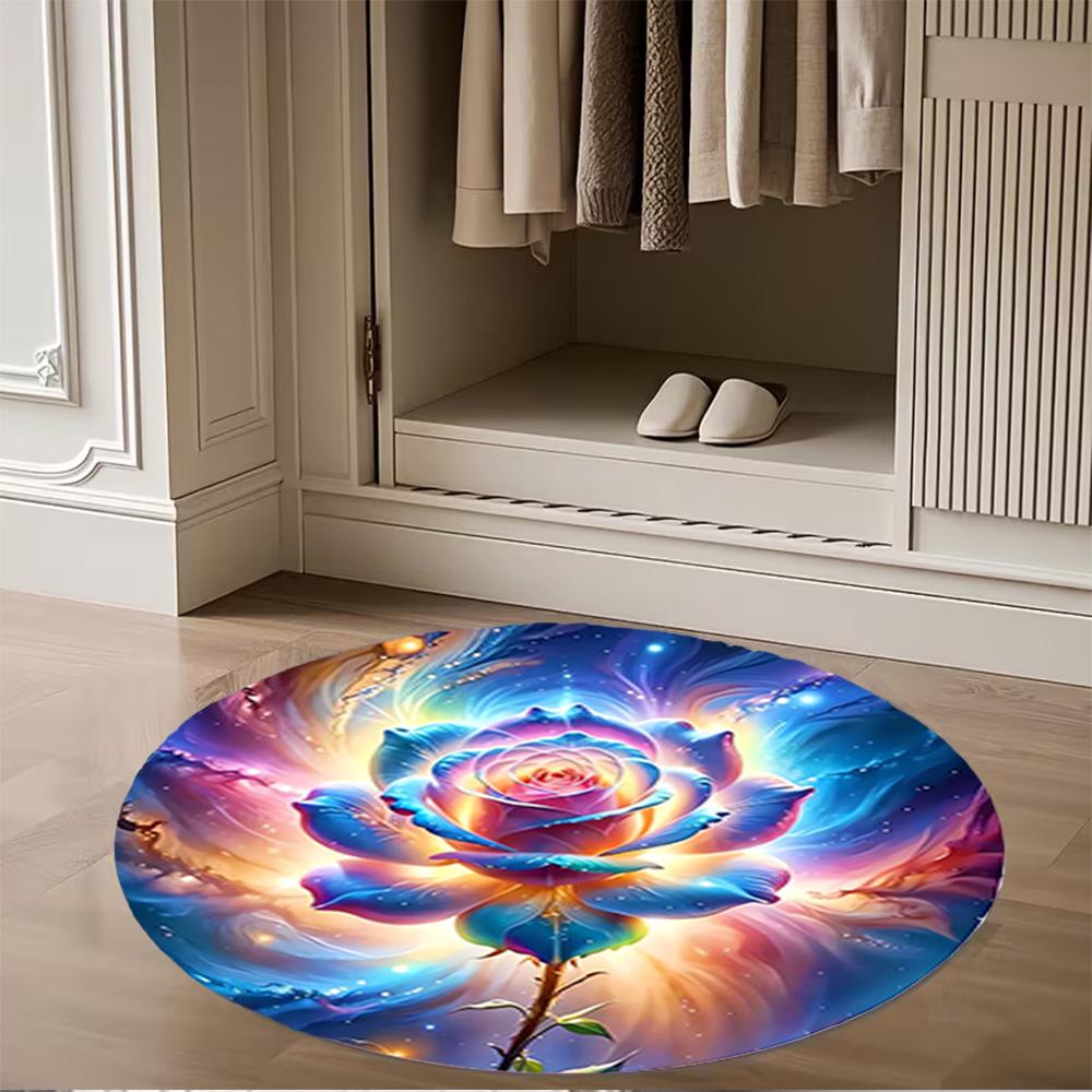 1pc home carpet colorful tulip design rug non slip office decor gift living room bedroom