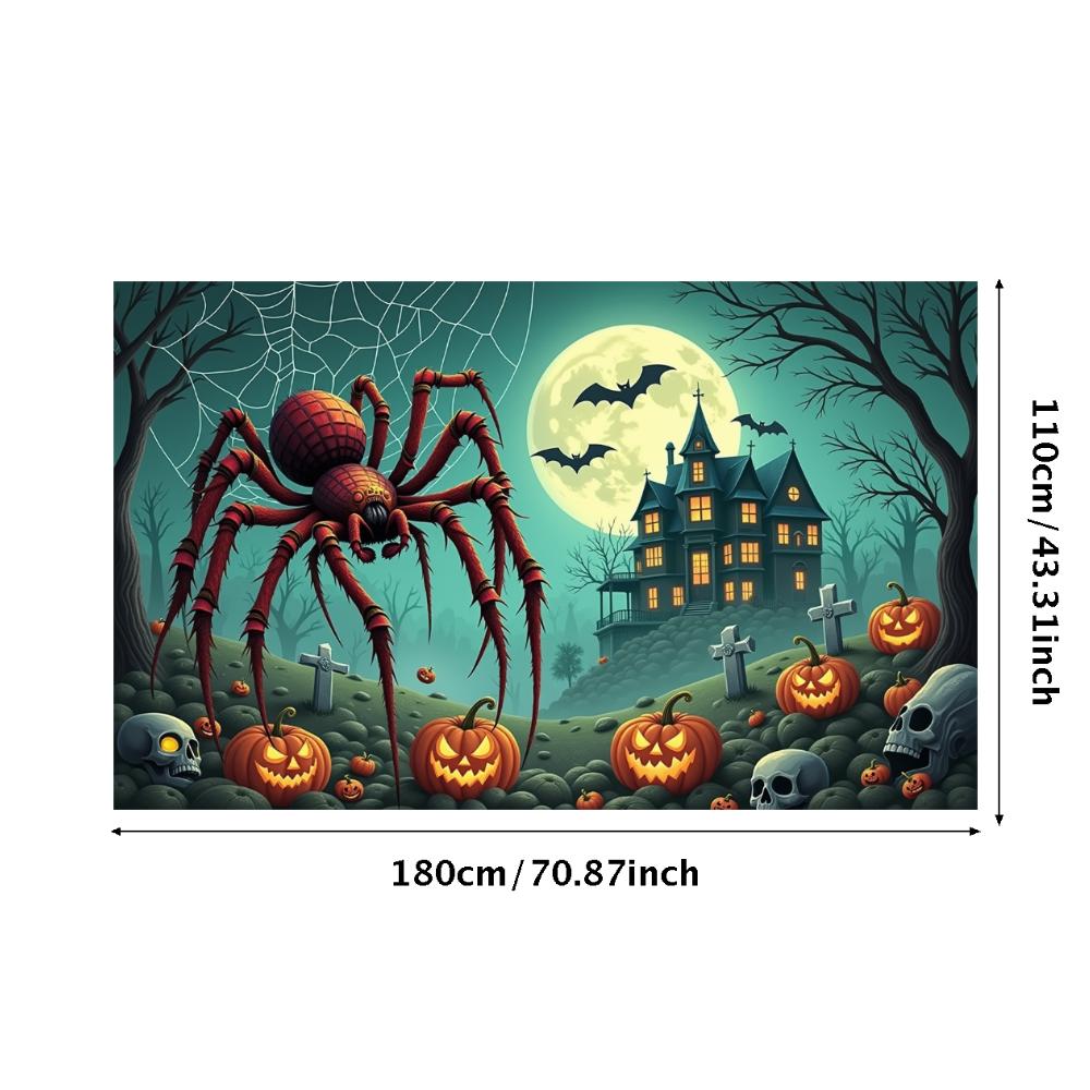 Holiday Banner Lanterns Party Prop Halloween Decor Dark Theme Scary Prop For Night Event Haunted House Holiday Event