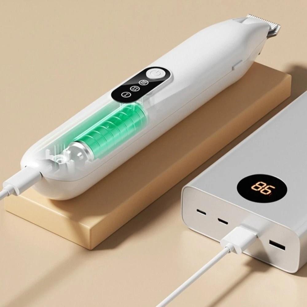 Electric Pet Hair Trimmer Professional Quiet Operation Pet Grooming Clippers with LED USB Charging Dog Paw Trimmer Cat Grooming