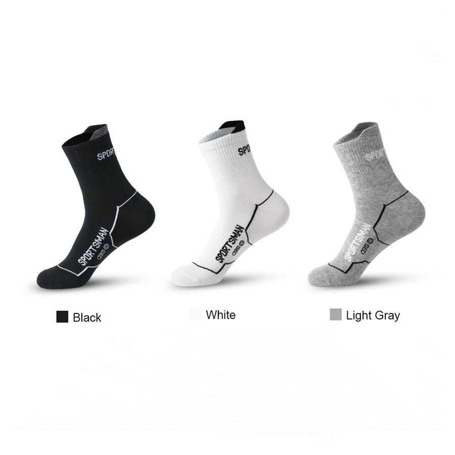 3 Ζεύγη Ανδρικές Κάλτσες Εξωτερικού Χώρου Γυμναστηρίου Υψηλής Ποιότητας Άνετες Μαλακές Με Πρόσφυση στο Έδαφος Νέο Στυλ Μεσαίο Αλφάβητο Μόδα Κάλτσες Τρεξίματος