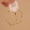 European and American light luxury exaggerated large circle earrings 111 silver needles personalized design sense twisted irregular earrings