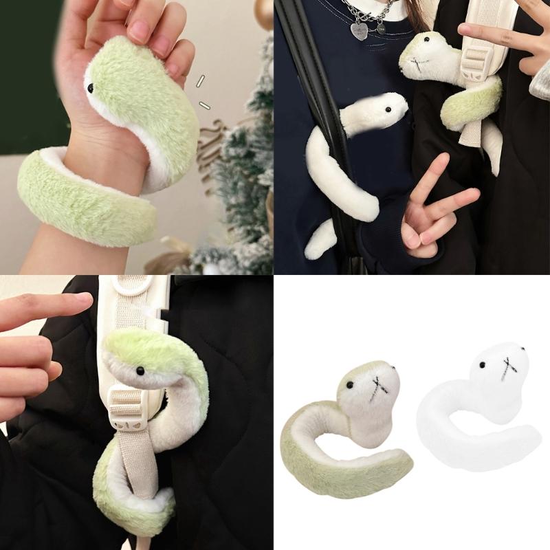 Stuffed Animals Cartoon Snake New Year Mascots Toy Soft Snake Figure 2025 Snake Mascots Photostudio Props