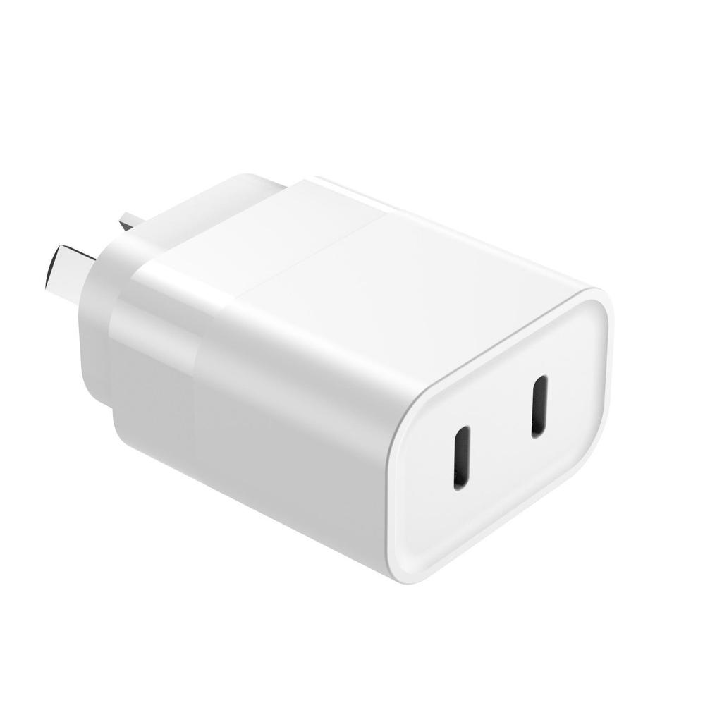SAA-zertifiziertes 20W Dual-Typ-C-Ladegerät – Australischer Standard-Handy-Ladegerät 2C