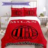 Ac Milan Personalizza il tuo nome Set Biancheria da Letto Copripiumino Traspirante con Federe Decorazione per la Casa Regalo di Compleanno