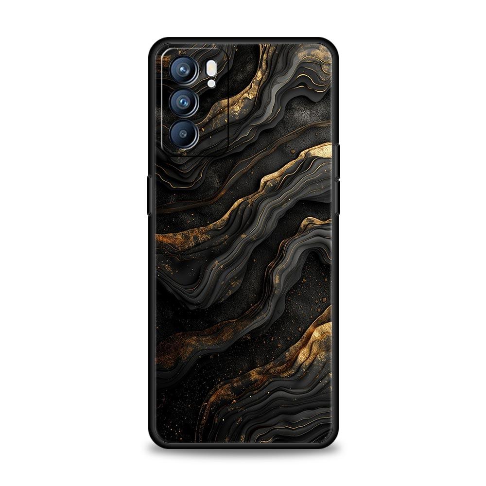 Folds Texture Phone Case For Oppo A17 A31 A54 A57 A78 A79 A98 Find X5 X6 Reno 6 7 8 10 11 12 13 F Pro 5G Soft TPU Cover Fundas
