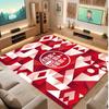 FC St. Pauli Voetbal Print Kristalfluweel Tapijt, Comfortabel Waterabsorberend Antislip Binnen Vloerkleed