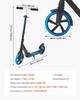Kick Scooter for Kids Ages 8+, Teens & Adults, 2-Wheel Toddler Scooter with Adjustable Height Handlebar, Wide Anti-Slip Deck, Foldable Lightweight