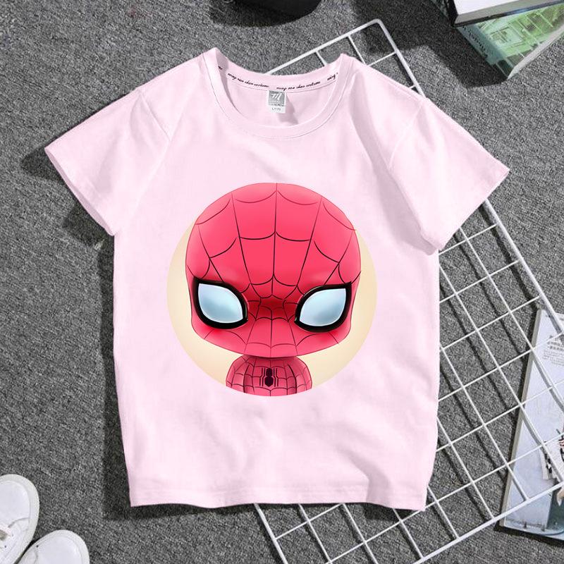 Childrens Tshirt Qversion Doctor Strange Pure Cotton Printed Round Neck Parent Child Wear Unisexs and Womens Short Sleeves