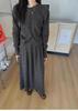 Autumn/Winter Women's Knitted Sweater Cardigan & Half-Skirt Set - Flattering for Pear Shapes