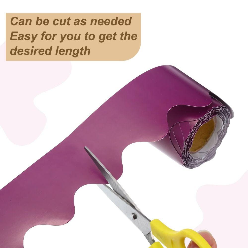 DIY Poster Border Stickers Waterproof Wall Decoration for Classroom Bulletin Board Home Party