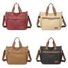 Canvas Tote Bag With Multiple Pockets For Daily Casual Use Womens Large Capacity