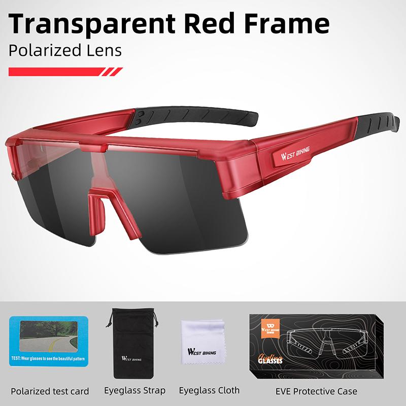 Photochromic Cycling Glasses Fit Over Myopic Sunglasses UV 400 Polarized Fishing Bike Goggles Cool Aesthetic Eyewear