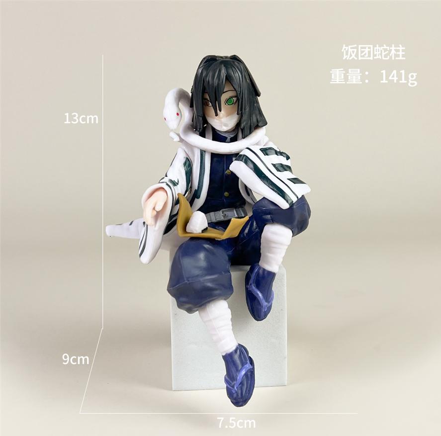Anime Demon Slayer Sit Eating Rice Figure Tanjirou Nezuko Kyoujurou Tengen Tokitou Muichirou High Quality Figurine