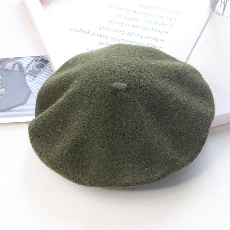 High-Quality Wool Felt Women's Beret – Versatile for Outings & Photos, In Stock