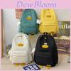 Cute Duck Design Nylon Girls Backpack Waterproof And Spacious High-quality School Bag