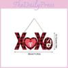 Paper Valentines Day Door Hanging With Heart Flower Design For Party Decor