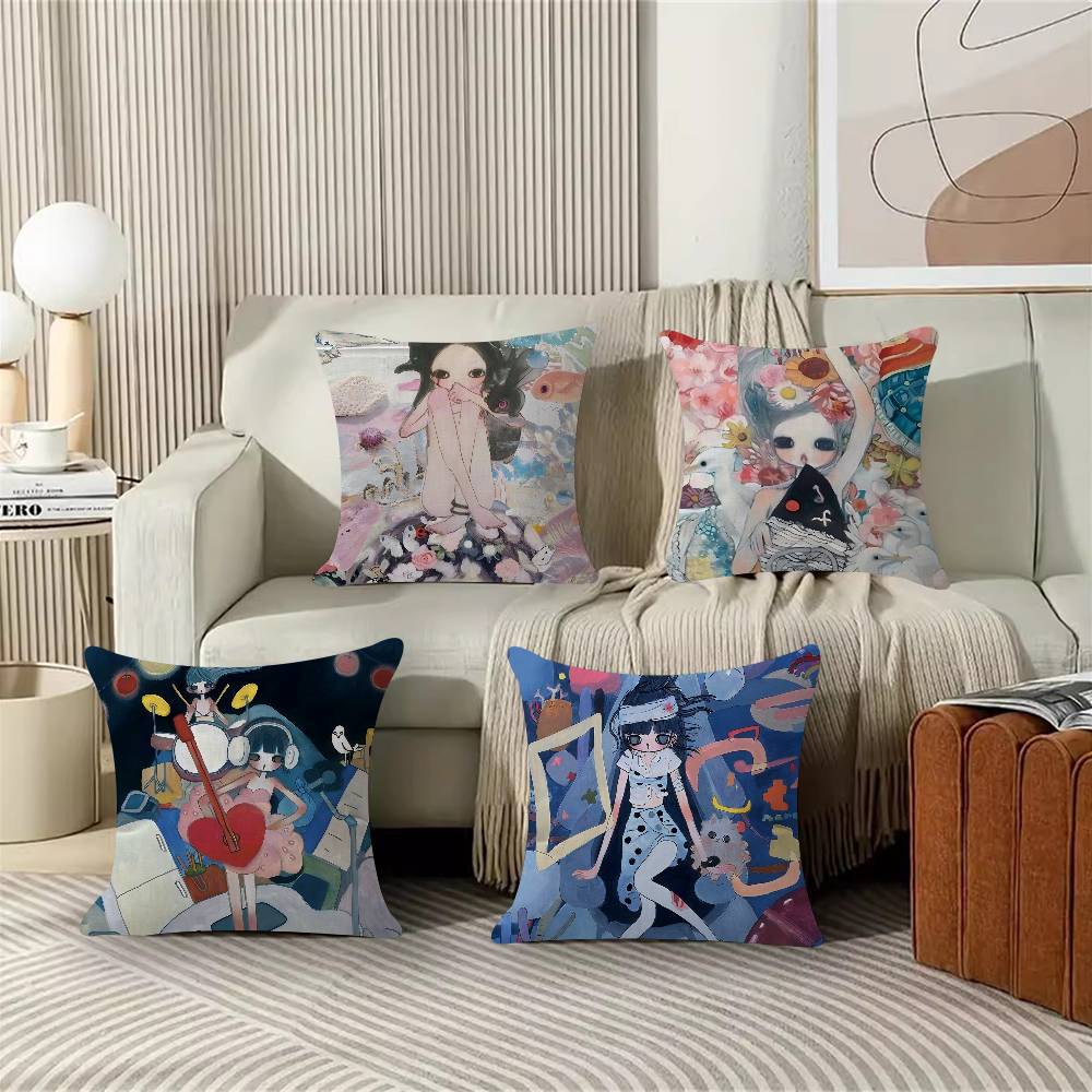 Aya Takano Decorative Personalized Picture Text Home Decorative Pillows Household Gifts Xcm