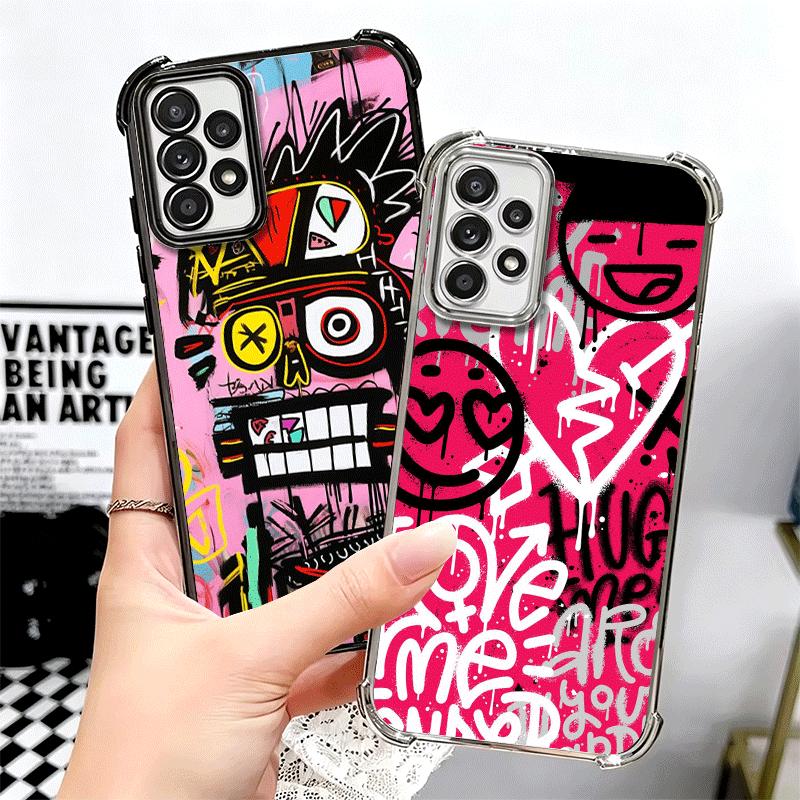 Graffiti Fashion Art Soft Phone Case For Samsung A17 A27 A07 A37 A57 A16 A56 A15 A55 A14 A54 A13 A53 A26 A36 A25 A35 A24 A34 A23
