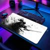 Large Gaming Samurai Design Mouse Pad Desk Mat Non Slip Rubber Base For Gamer PC Laptop Keyboard Office Computer Desk Protector