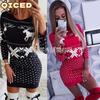 Fashion Autumn Winter Long Sleeve O-Neck Casual Dresses