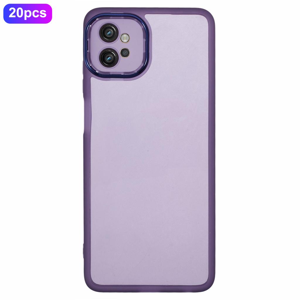 Bulk Purchasing 20Pcs For Motorola Moto G32 4G Case Electroplated Camera Frame TPU Phone Cover Precise Cutouts