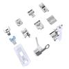 11pcs Snap On Design Sewing Machine Presser Foot Set MultiFunction Universal Replacement Presser Foot Low Shank Type Zinc Alloy